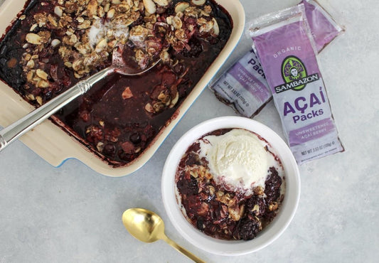 Gluten Free Açai Berry Almond Crisp 