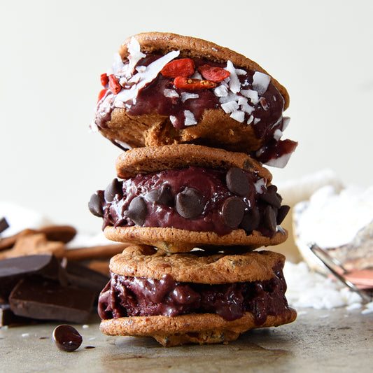 Açaí Nice Cream Cookie Sandwich Snack Treat