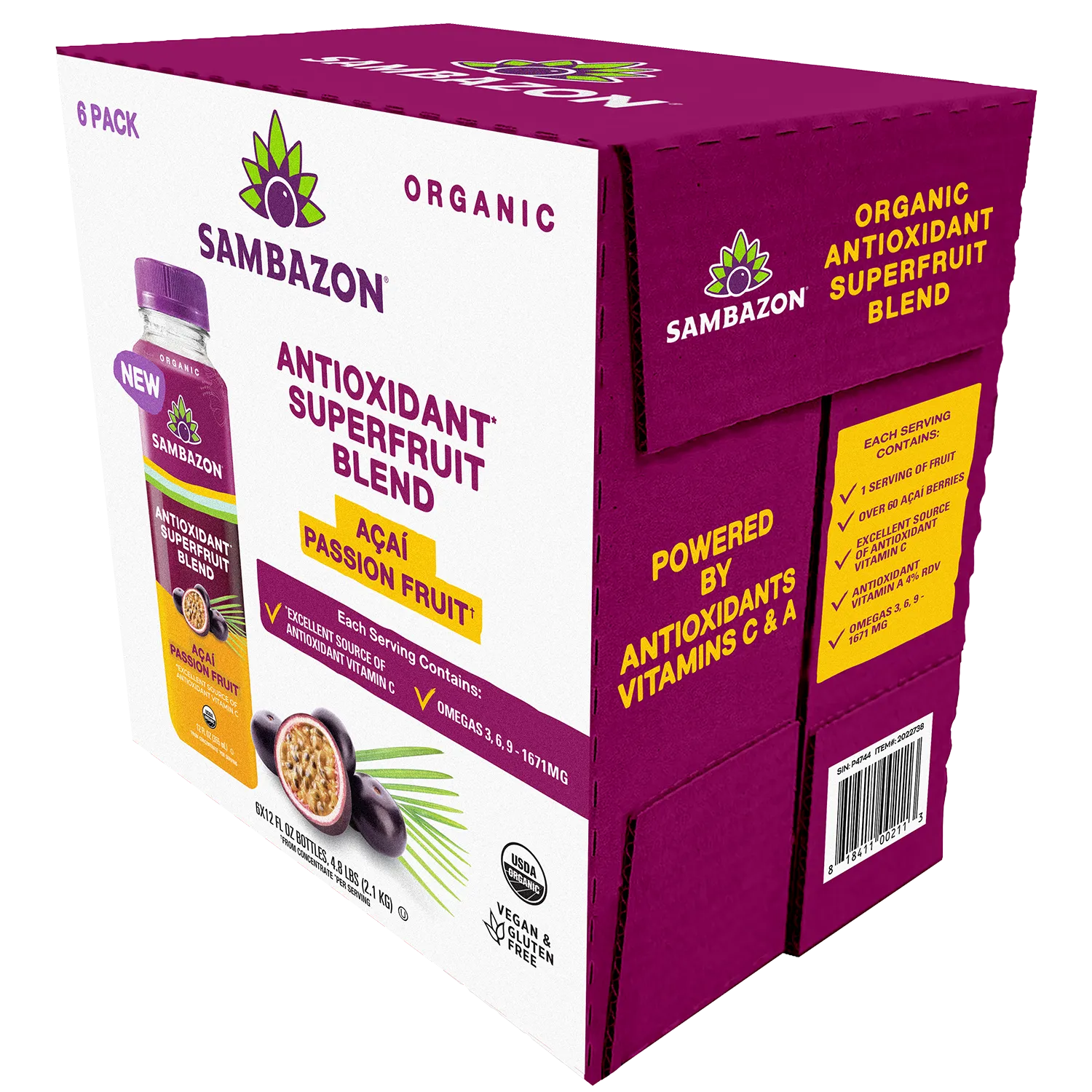 Açaí Passion Fruit Antioxidant Superfruit Juice Blend