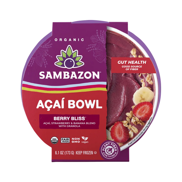 Berry Açaí Bowls - Ready to Eat Strawberry Banana Acai Bowls