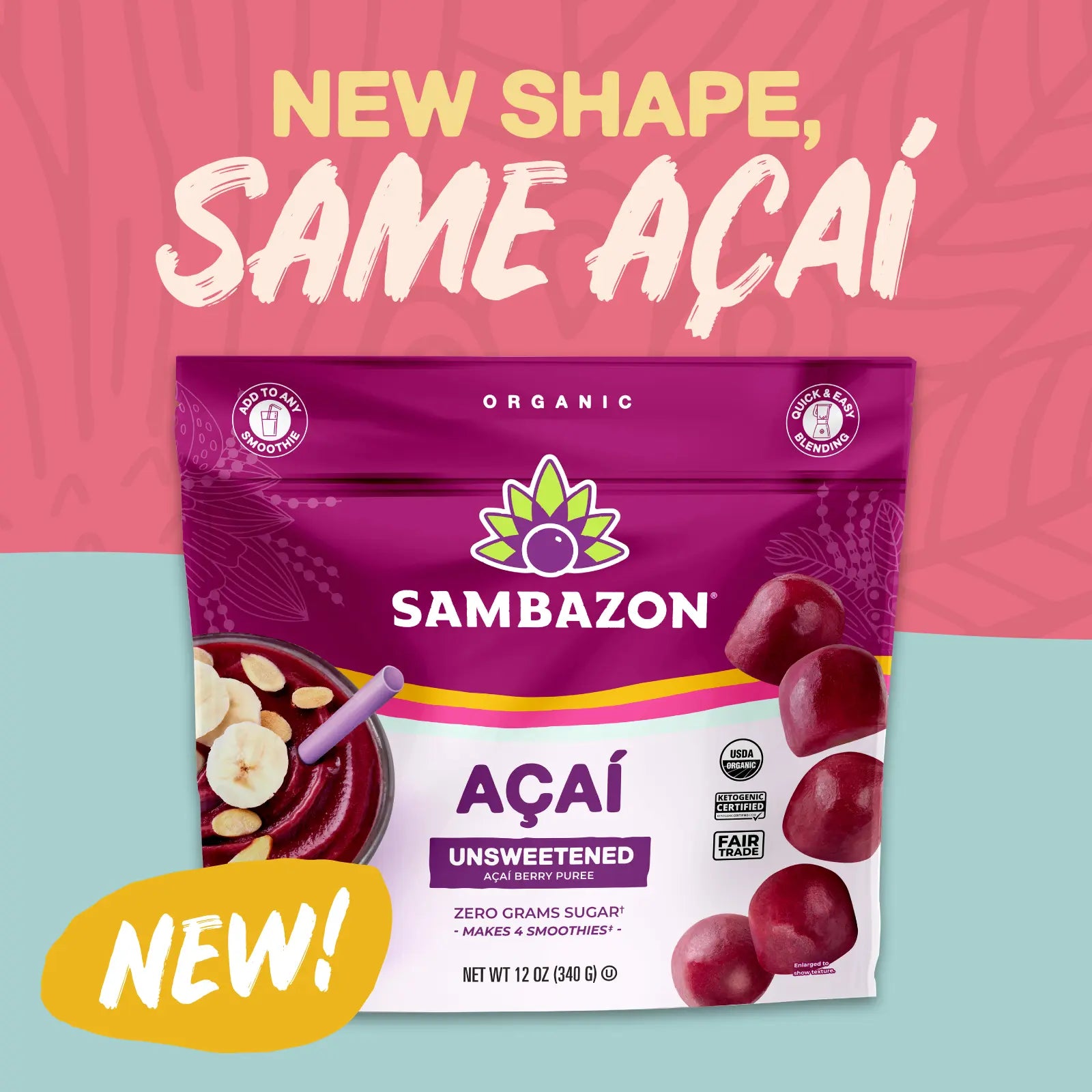 Unsweetened Frozen Açaí