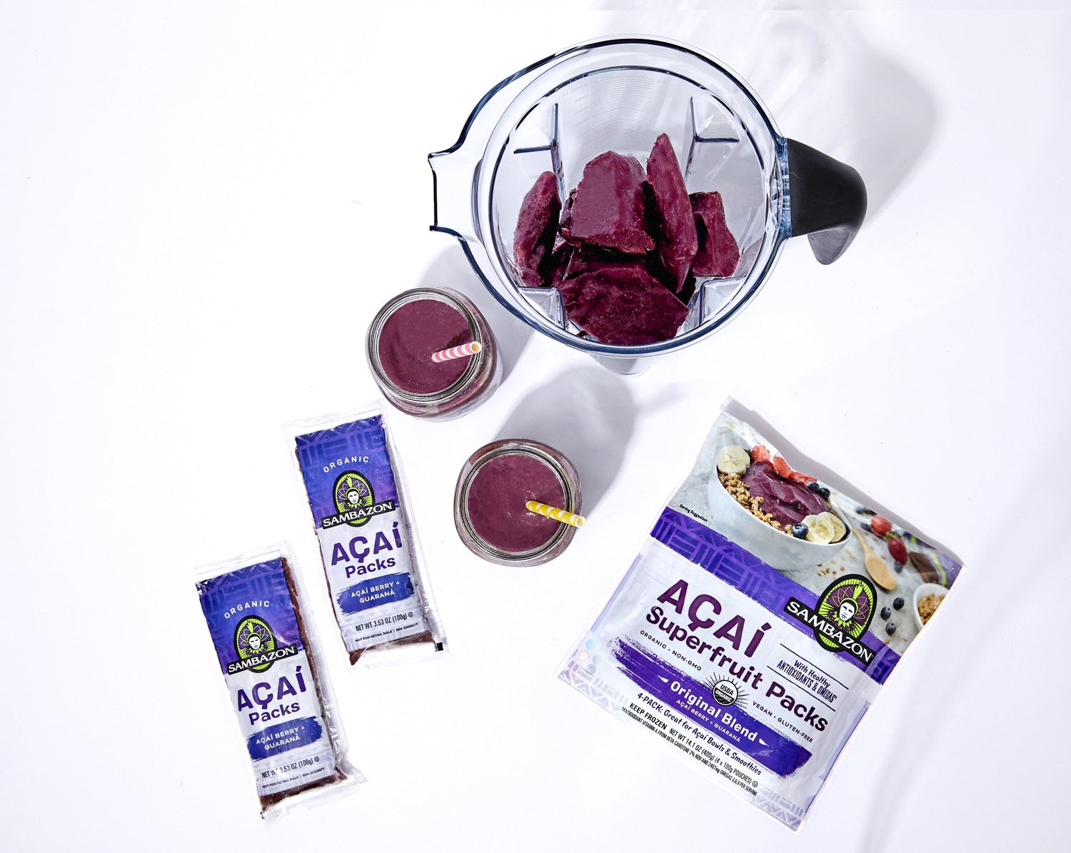 Acai Blend Packets Acai Berry Frozen SAMBAZON
