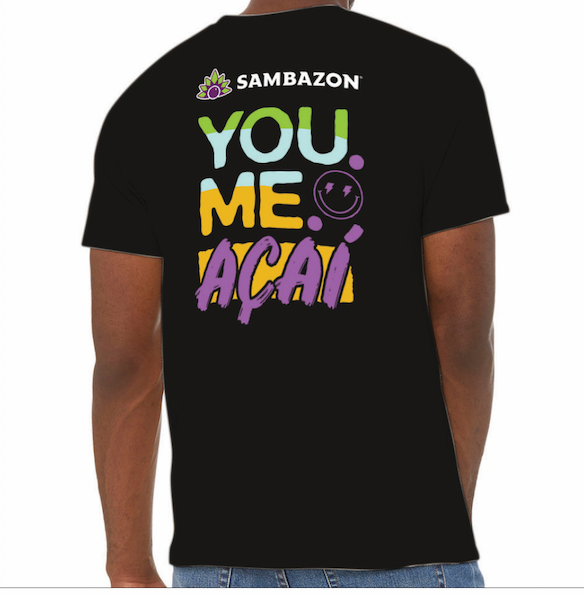 SAMBAZON® You, Me, Açaí T-Shirt (Black)