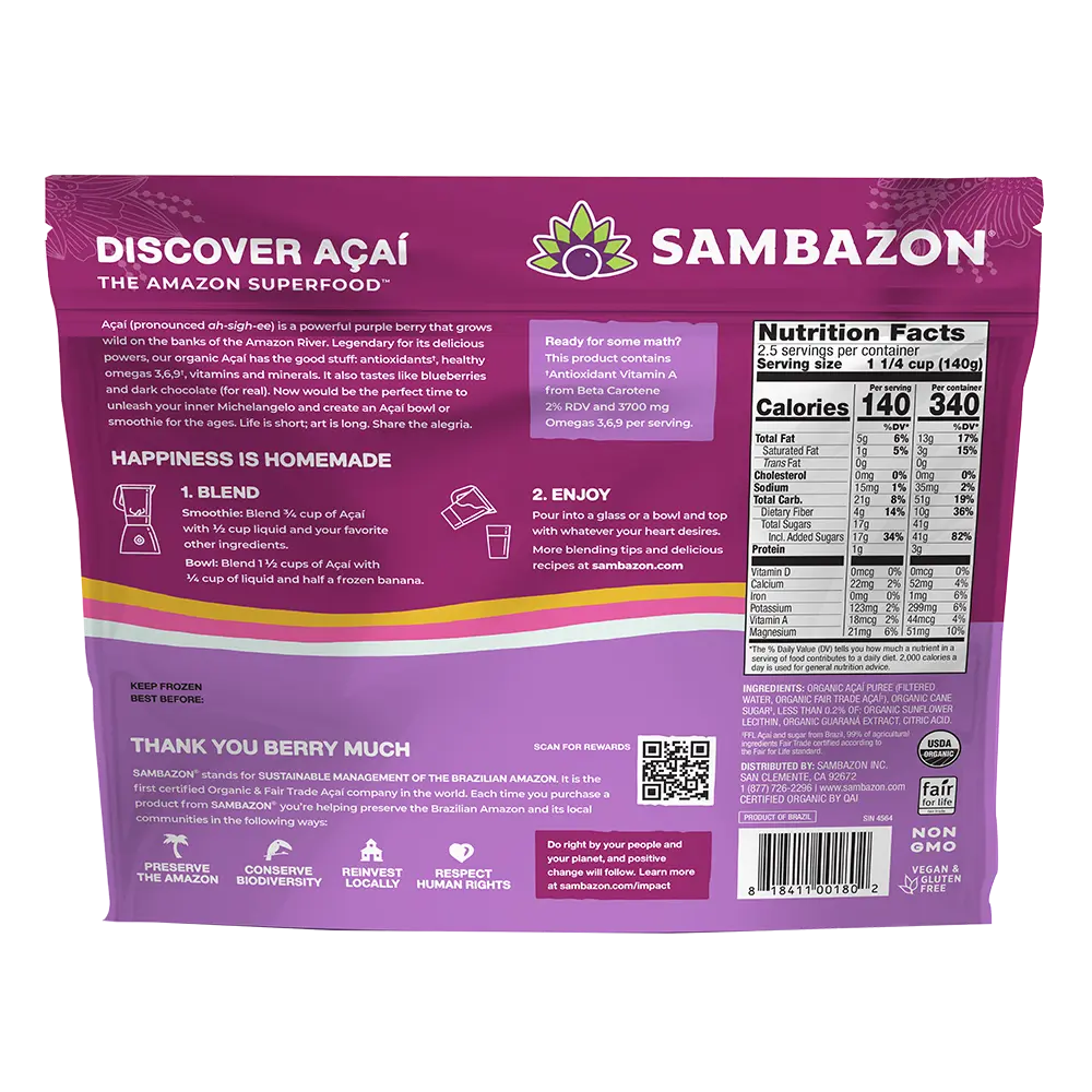 Original Acai Globes - Acai Berry Frozen | SAMBAZON