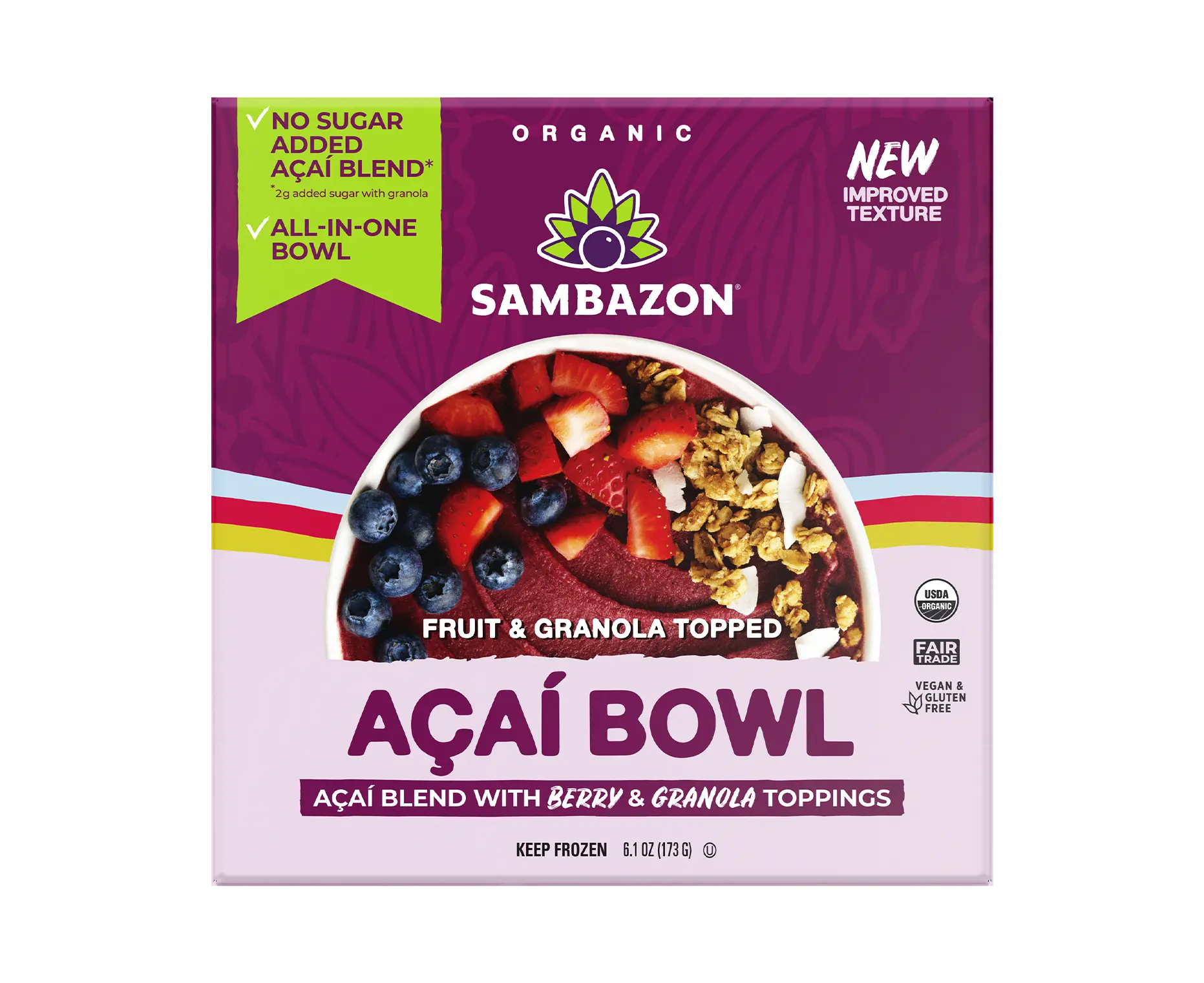 Fruit & Granola Topped Açaí Bowl – Açaí Blend