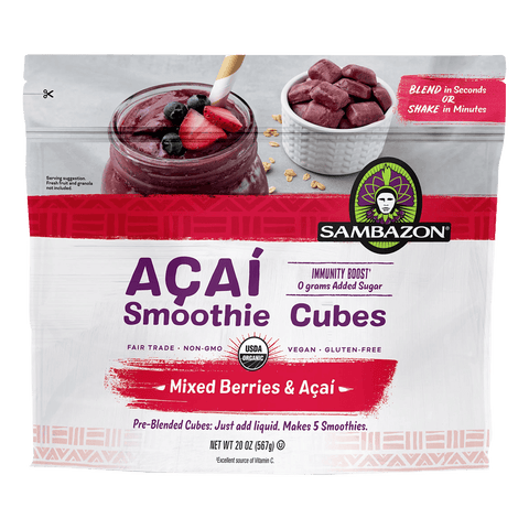 Mixed Berries & Açaí Frozen Smoothie Cubes